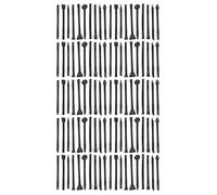 Juego de 100 uds. de espátulas antiestáticas, herramienta universal de apertura con palanca de plástico, espátulas de ABS suave de doble extremo para la reparación de smartphones, (negro)