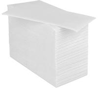 Juego de 1000 toallas de papel (33 × 33 cm, blanco) desechables - Limpiaparabrisas de doble grosor suave y resistente, ideales para barras, aperitivos, heladerías y uso diario (2 PLIS (doble grosor))