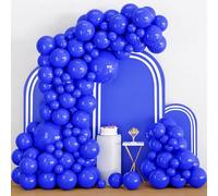 Juego de 102 guirnaldas de arco de globos azul oscuro de 5/10/12/18 pulgadas, globos de látex azul real, paquete de diferentes tamaños para cumpleaños, graduación, boda, baby shower, aniversario,
