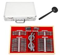 Juego de 104 lentes de prueba, juego de lentes de prueba, lente óptica con caja optometría, con marco de prueba, maletín para ópticos y clínicas oculares