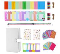 Juego de 108 accesorios de álbum de fotos de bolsillo para cámaras Fujifilm Instax Mini LiPlay 11 12 90 70 50S 26 25 9 8+ 8 7S (blanco)