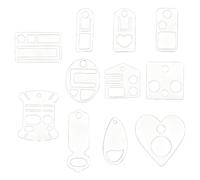 Juego de 11 bobbins de hilo de bordar, 4,4 x 4,3 x 0,2 cm, compactas y ligeras, organizador de manualidades para trabajos de costura, acolchados, cruces, proyectos de costura DIY
