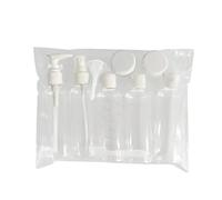 Juego de 11 botellas rellenables viaje, contenedor portátil for loción cosmética, tónico, champú, crema, suministros for turismo para Dispensar Líquidos de Viaje
