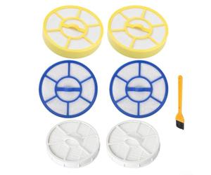 Juego de 11 filtros para Kärcher para aspiradoras multiciclónicas Vc 3, repuesto para modelos 1.198-125.0 y 2.863-238.0, incluye 4 filtros de depósito, 4 espumas, 2 filtros HEPA y cepillo de limpieza