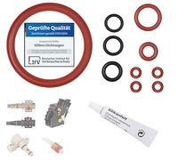 Juego de 11 juntas tóricas grupo de café para Saeco Philips Gaggia | Kit de mantenimiento unidad preparación soporte válvula boquilla de salida Spidem EP HD SM RI SUP + 6 g de grasa de silicona
