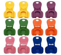 Juego de 12 abridores de anillas con tapas herméticas, Herramienta fácil para abrir latas de refrescos y cervezas, Ideal para cocina, camping, barbacoa, picnic