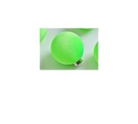 Juego de 12 adornos de bolas de Navidad de terciopelo de plástico, color verde, adornos fluorescentes, para el hogar festivo (B)