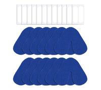 Juego de 12 almohadillas nasales azules para la nariz, almohadillas para dormir, cómodas almohadillas para la nariz, protector de nariz, almohadilla pequeña para llevar