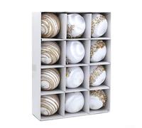 Juego de 12 bolas colgantes para árbol de Navidad de 6 cm con purpurina y ganchos de alambre de seda para decoraciones de vacaciones, bodas y aniversarios (E)