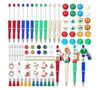 Juego de 12 bolígrafos retráctiles de Navidad de colores con dibujos animados, regalo para escuela, oficina, diario, escritura colorida