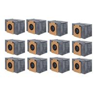 Juego de 12 bolsas prácticas de fácil instalación para aspiradoras, bolsas de colección de telas no tejidas, para alérgicos