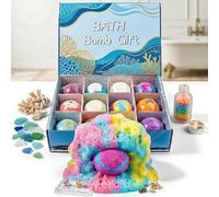 Juego de 12 bombas de baño para niños, bombas de baño para niños con sorpresa, bombas de baño de burbujas naturales y orgánicas, bombas de baño, regalo para niños, baño de espuma, bomba de baño Fizzy