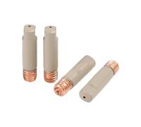 Juego de 12 boquillas de soldadura de cobre de 0,9 mm para antorcha MIG 15AK - Boquillas de protección de gas sin aire sin revestimiento con soportes de puntas, aluminio de aviación