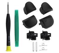 Juego de 12 botones de gatillo L1 R1 L2 R2 compatibles con botones de hombro de controlador PS5 con muelles, marcos de gatillo y eje, destornillador y herramienta de palanca