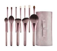 Juego de 12 brochas de maquillaje con bolsa de almacenamiento para sombra de ojos Basic Essential