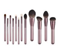 Juego de 12 brochas de maquillaje con bolsa de almacenamiento para sombra de ojos Basic Essential