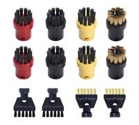 Juego de 12 cepillos redondos, cepillo redondo, piezas de repuesto para limpiadores de vapor, accesorios para Kärcher SC1 SC2 CTK10 SC3 SC4 SC5 SC7