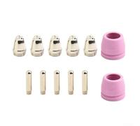 Juego de 12 consumibles de cortador de plasma para antorchas AG60 y SG55, electrodos de repuesto, boquillas y puntas de contacto compatibles con P