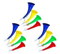 Juego de 12 cuernos de animación brillantes para fiestas deportivas, ideales para eventos deportivos y actividades grupales, herramientas finas de animación