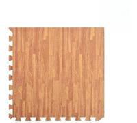 Juego de 12 esterillas de madera con aspecto de madera, 60 x 60 cm, para fitness, deportes, yoga, sala de juegos, resistente al agua, antideslizante