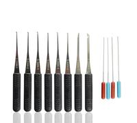 Juego de 12 Extractores de Llaves Rotos, Herramienta para Extraer Llaves Rotos, Kit de Cerrajería de Home Depot, Ganchos, Ganzúas (Negro)