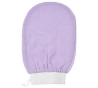 Juego de 12 guantes de baño marroquíes para eliminación de piel muerta, exfoliación y promoción de la absorción de humectantes de la piel (1 pieza morado claro)