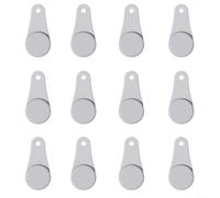 Juego de 12 hebillas magnéticas de silicona para freidora de aire para mantener el papel pergamino firmemente en su lugar, adecuado para todas las freidoras de aire de cesta de hierro (gris)