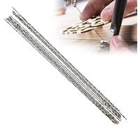 Juego de 12 Hojas de Sierra de Calar, Hoja de Sierra en Espiral de Acero Al Carbono, Hojas de Alambre de Desplazamiento de Repuesto para Madera Plástica de Metal Blando(2# lame de scie)