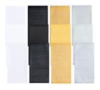 Juego de 12 letras de cera para velas, color dorado, plateado, negro, blanco, letras con números, letras grandes y minúsculas, números de cera para velas de comunión, juego de manualidades, bautizo