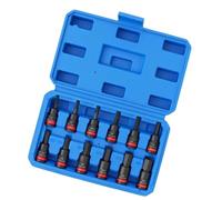 Juego de 12 llaves hexagonales de 3/8 pulgadas de acero de aleación de alta dureza para reparación mecánica y mantenimiento industrial, herramienta de mantenimiento de automóviles