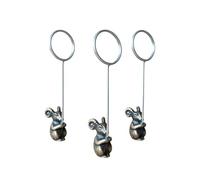 Juego de 12 marcadores de metal chinos con clip para decoración y regalos, accesorios de escritorio culturales