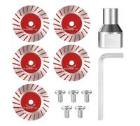 Juego de 12 Mini Discos Sierra de Diamante 40 mm para Amoladora Angular, Disco Corte Precisión con Tornillos y Brida Extraíble para Lijar y Grabar Granito Hormigón Porcelana