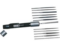 Juego De 12 Mini Lima 13 Pzs - Longitud 170 Mm / 12 Limas Y 1 Mango