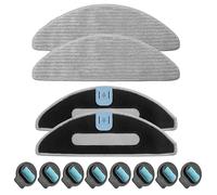 Juego de 12 paños de repuesto para iRobot Roomba Combo i8 / i8 / Combo j5 / Combo j5+ / Combo i5 / Combo i5 / Combo i5+ Autom saug Robot Limpiaparabrisas, Reutilizables, Microfibra