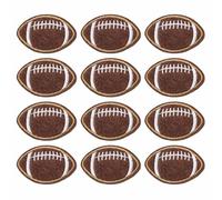 Juego de 12 parches bordados de fútbol, para planchar o coser, suministros de manualidades para reparación de ropa