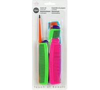 Juego de 12 peines surtidos, 12-20 cm, peines de bolsillo, peine de mango, peine para rizar, peine de tocador