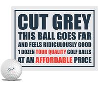 Juego de 12 Pelotas de Golf de Corte Gris para 2019