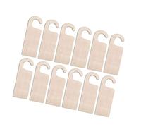 Juego de 12 perchas de madera sin terminar de 3.54 x 9.45 pulgadas para proyectos de manualidades, juego de colgador de letreros de bienvenida