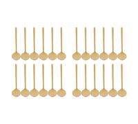 Juego de 12 piezas: cucharita de café de acero inoxidable y cuchara para postre de color dorado
