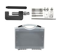 Juego de 12 Piezas para Romper Cadenas de Motocicletas, Cortador de Cadena Universal para Motocicletas, Juego de Herramientas de Remachado con Caja de Almacenamiento para ATV, Moto de, Juegos