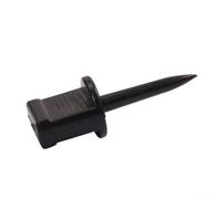 Juego de 12 pines para objetivos de espuma de papel y pajita, accesorios ligeros (negro)