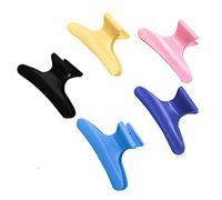 Juego de 12 pinzas de plástico de colores surtidos, antideslizantes, elegantes, para peluquería, accesorios de peluquería