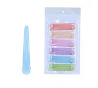 Juego de 12 pinzas para el pelo, pinzas para el pelo de peluquería, pinzas antideslizantes para el pelo, horquilla de cocodrilo con dientes para un peinado fácil y corte, color, 95 mm