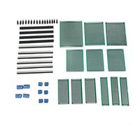 Juego de 12 placas PCB de doble cara, paso de 2,54 mm, FR4 preestañado, con terminales de tornillo, pines para electrónica de bricolaje para proyectos ARDUINO
