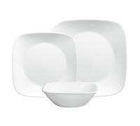 Juego de 12 platos llanos Corelle en blanco puro
