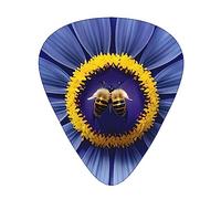Juego de 12 púas Beeguitar con forma de corazón de flores, 3 grosores para guitarra acústica, bajo, guitarra eléctrica y mucho más.