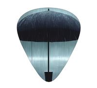 Juego de 12 púas de guitarra Black Umbrella In The Rain, incluye 3 grosores de púas para guitarras acústicas, ukeleles y más.