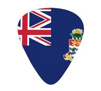 Juego de 12 púas de guitarra con diseño de bandera de las Islas Caimán, disponibles en 3 grosores, adecuadas para guitarras acústicas y eléctricas