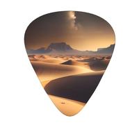 Juego de 12 púas de guitarra con diseño de estrellas del desierto, adecuadas para tocar bajo y guitarra eléctrica, ideal para principiantes