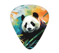 Juego de 12 púas de guitarra con estampado de panda, disponible en 3 grosores, adecuadas para guitarras acústicas y eléctricas